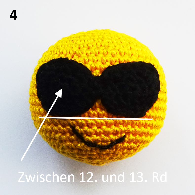 Blog-Inhaltsbild für 'Häkelanleitung Cooler Smiley'